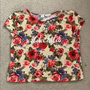 Floral crop top